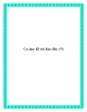 Ca dao đề tài phẩm chất đạo đức con người
