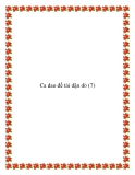  Những bài ca dao đề tài dặn dò