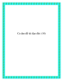 Ca dao đề tài đạo đức nhân cách 