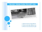 TIN HỌC TRONG PHÂN TÍCH KẾT CẤU