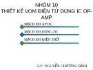 THIẾT KẾ VOM ĐIÊN TỬ DÙNG IC OP̣