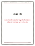  Luận văn: KẾT CẤU CÔNG TRÌNH TRỤ SỞ VĂN PHÒNG CÔNG TY CỔ PHẦN XÂY DỰNG SỐ 5