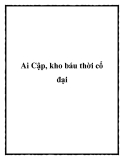 Ai Cập, kho báu thời cổ đại