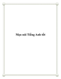 Mẹo nói Tiếng Anh tốt.