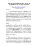 BÁO CÁO " ẢNH HƯỞNG CỦA ĐỘ MẶN ĐẾN QUÁ TRÌNH THỤ TINH VÀ PHÁT TRIỂN PHÔI CỦA CÁ TRA NGHỆ (Pangasius kunyit) "