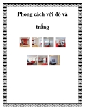 Phong cách với đỏ và trắng