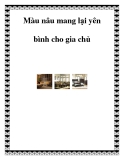 Màu nâu mang lại yên bình cho gia chủ