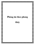 Phòng ăn theo phong thủy