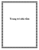 Trang trí nhà tắm