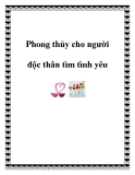 Phong thủy cho người độc thân tìm tình yêu