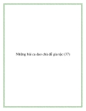 Ca dao - dân ca chủ đề gia tộc