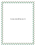 Ca dao chủ đề bịn rịn - lưu luyến