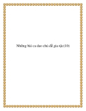 Những bài ca dao chủ đề gia tộc, truyền thống gia tộc
