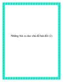 Những bài ca dao chủ đề hát bè