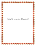 Những bài ca dao đề tài tình duyên