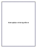 Kinh nghiệm với bài tập điền từ.