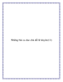 Ca dao truyền miệng:  chủ đề duyên phận