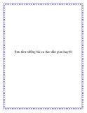Những bài ca dao dân gian cổ lưu truyền