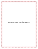 Bài ca dao đề tài lỡ duyên