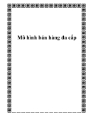 Mô hình bán hàng đa cấp