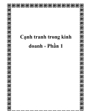 Cạnh tranh trong kinh doanh - Phần 1