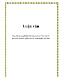 Luận văn: Thực tiễn áp dụng Mobile Marketing tại các TNCs trên thế giới và bài học kinh nghiệm cho các doanh nghiệp Việt Nam