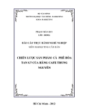 Luận văn : Chiến lược sản phẩm cà phê Hòa Tan của hãng Cafe Trung Nguyên