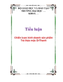  Tiểu luận: Chiến lược kinh doanh sản phẩm Trà thảo mộc DrThanh