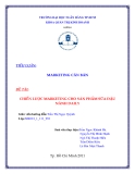 Tiểu luận:CHIẾN LƯỢC MARKETING CHO SẢN PHẨM SỮA ĐẬU NÀNH DAILY