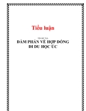 Tiểu luận:ĐÀM PHÁN VỀ HỢP ĐỒNG ĐI DU HỌC ÚC