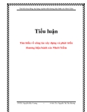 Tiểu luận: Tìm hiểu về công tác xây dựng và phát triển thương hiệu bánh xèo Mười Xiềm