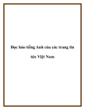 Đọc báo tiếng Anh của các trang tin tức Việt Nam.