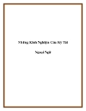 Những Kinh Nghiệm Của Kỳ Tài Ngoại Ngữ.