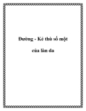 Đường và Kẻ thù số một của làn da