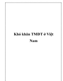 Khó khăn TMĐT ở Việt Nam