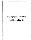 Huy động tiền khi khởi nghiệp - phần 2