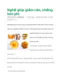 Nghệ giúp giảm cân, chống béo phì