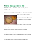 Công dụng của bí đỏ