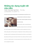 Những tác dụng tuyệt vời của nấm