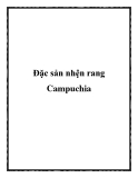 Đặc sản nhện rang Campuchia