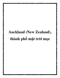 Auckland (New Zealand), thành phố mặt trời mọc