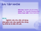 Nghiên cứu nhu cầu sử dụng sữa giảm cân của người tiêu dùng Tp.HCM từ 16 đến 40 tuổi.