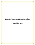 Google: Trang tìm kiếm học tiếng Anh hiệu quả