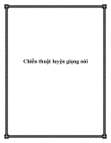 Chiến thuật luyện giọng nói