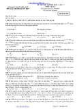 Đề thi thử Đại học môn Lý năm 2013 - Trường chuyên Quốc học Huế (Mã đề 020)