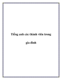 Tiếng anh các thành viên trong gia đình