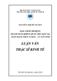 GIẢI PHÁP MỞ RỘNG THANH TOÁN KHÔNG DÙNG TIỀN MẶT TẠI NGÂN HÀNG TMCP Á CHÂU - CN TÂY NINH