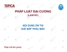 PHÁP LUẬT ĐẠI CƯƠNG