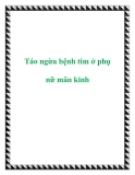 Táo ngừa bệnh tim ở phụ nữ mãn kinh