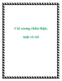 Cải xoong chữa thận, mật có sỏi